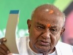 Former Prime Minister and JD(S) chief HD Deve Gowda (PTI)