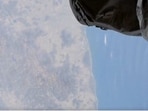 The track showed the ISS passing over India from Rajasthan and Madhya Pradesh to the Odisha coast(source:Twitter/@ISSAboveYou)