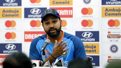 Indore, Feb 28 (ANI): India's skipper Rohit Sharma addresses a press conference on the eve of the 3rd Test between India and Australia, at Holkar Cricket Stadium, in Indore on Tuesday. (ANI Photo) (ANI) Indore, Feb 28 (ANI): India's skipper Rohit Sharma addresses a press conference on the eve of the 3rd Test between India and Australia, at Holkar Cricket Stadium, in Indore on Tuesday. (ANI Photo) (ANI)