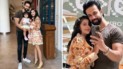 Charu Asopa and Rajeev Sen with their daughter as they celebrate Charu's birthday. Charu Asopa and Rajeev Sen with their daughter as they celebrate Charu's birthday.