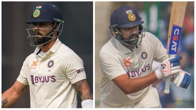 Indian skipper Rohit Sharma and batting icon Virat Kohli can smash major batting records in the 3rd Test between India and Australia at Indore's Holkar Cricket Stadium (AP) Indian skipper Rohit Sharma and batting icon Virat Kohli can smash major batting records in the 3rd Test between India and Australia at Indore's Holkar Cricket Stadium (AP)