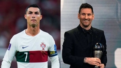 Cristiano Ronaldo didn't cast his vote at the FIFA Awards, with Lionel Messi hogging the limelight.