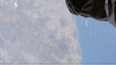 The track showed the ISS passing over India from Rajasthan and Madhya Pradesh to the Odisha coast (source:Twitter/@ISSAboveYou)