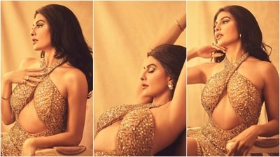Jacqueline Fernandez shimmers like a goddess in new photoshoot. (Instagram) Jacqueline Fernandez shimmers like a goddess in new photoshoot. (Instagram)
