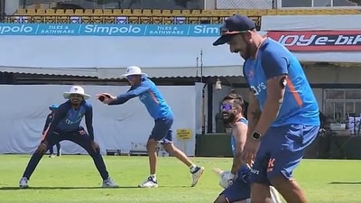 Shubman Gill and Shreyas Iyer were clearly amused and even Virat Kohli acknowledged the moment (BCCI) Shubman Gill and Shreyas Iyer were clearly amused and even Virat Kohli acknowledged the moment (BCCI)