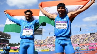 Commonwealth Games gold medallist Eldhose Paul (left) and silver medalist Abdulla Aboobacker (Getty Images) Commonwealth Games gold medallist Eldhose Paul (left) and silver medalist Abdulla Aboobacker (Getty Images)