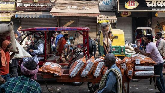 India’s economic growth slowed down to 4.4% in the third quarter of 2022-23 (Bloomberg File)