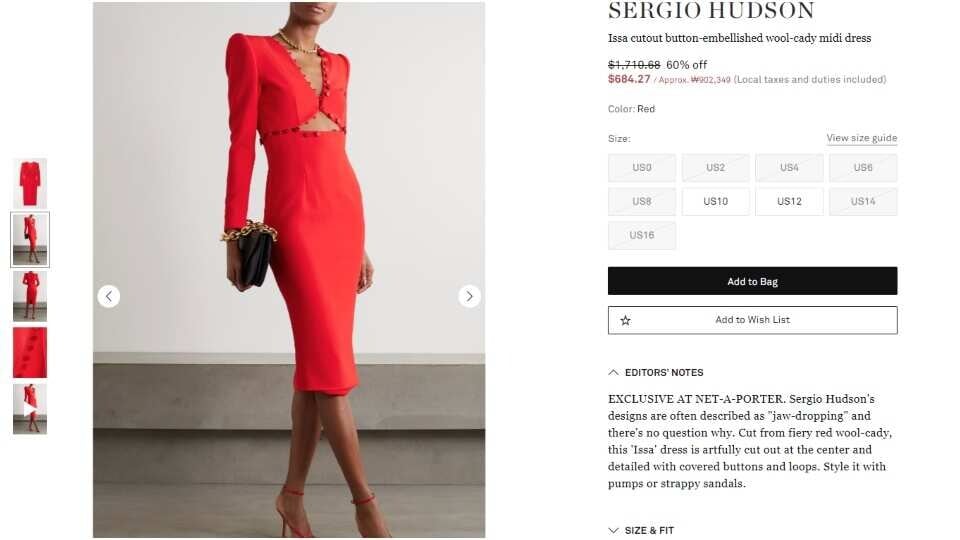 sergio hudson nadia cutout midi dress The Nadia Long Sleeve Cut Out Midi Dress White - Pencil Skirt