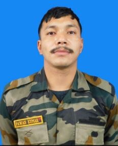 Sepoy Pawan Kumar of 55 Rashtriya Rifles (Grenadiers) was killed in an encounter with terrorists in Awantipora. (Twitter/@ChinarcorpsIA) Sepoy Pawan Kumar of 55 Rashtriya Rifles (Grenadiers) was killed in an encounter with terrorists in Awantipora. (Twitter/@ChinarcorpsIA)