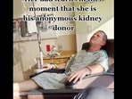 Dad's reaction after learning daughter donated kidney. Dad's reaction after learning daughter donated kidney.