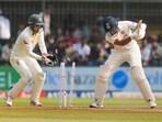Cheteshwar Pujara falls to Nathan Lyon on Day 1 of the 3rd Test between India and Australia in Indore Cheteshwar Pujara falls to Nathan Lyon on Day 1 of the 3rd Test between India and Australia in Indore