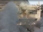 Fire engulfed the godown located in North Delhi's Roshanara.