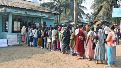Meghalaya recorded over 81 per cent polling on February 27. Polling across 3419 polling stations in Meghalaya went to polls. (ANI Photo) Meghalaya recorded over 81 per cent polling on February 27. Polling across 3419 polling stations in Meghalaya went to polls. (ANI Photo)