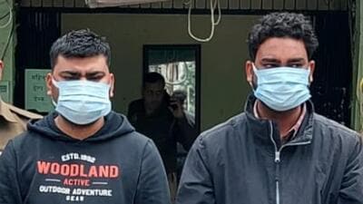 Atul Mathur (26), was arrested on Tuesday, while the second, Sunny Kumar (30) was arrested on Wednesday. Police teams have been deployed to nab four other suspects, said investigators. (HT Photo) Atul Mathur (26), was arrested on Tuesday, while the second, Sunny Kumar (30) was arrested on Wednesday. Police teams have been deployed to nab four other suspects, said investigators. (HT Photo)