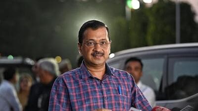 Delhi chief minister Arvind Kejriwal speaks to reporters after a meeting of party’s MLAs and councillors. (Sanchit Khanna/HT Photo) Delhi chief minister Arvind Kejriwal speaks to reporters after a meeting of party’s MLAs and councillors. (Sanchit Khanna/HT Photo)