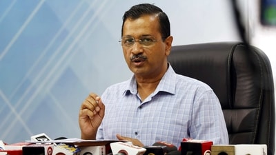 Delhi chief minister Arvind Kejriwal at a press conference. (HT Photo) (HT_PRINT) Delhi chief minister Arvind Kejriwal at a press conference. (HT Photo) (HT_PRINT)