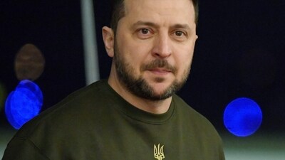 Russia-Ukraine War: Ukrainian President Volodymyr Zelensky is seen. (AP) Russia-Ukraine War: Ukrainian President Volodymyr Zelensky is seen. (AP)