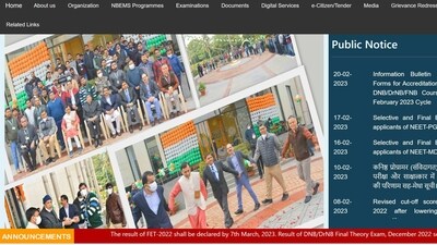 NBEMS FET 2022 results releasing by March 7 at natboard.edu.in NBEMS FET 2022 results releasing by March 7 at natboard.edu.in