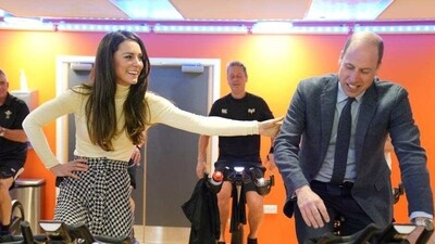 Kate Middleton News: Kate Middleton and Prince William are seen at a spin class. Kate Middleton News: Kate Middleton and Prince William are seen at a spin class.