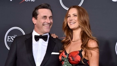 Jon Hamm and Anna Osceola Jon Hamm and Anna Osceola
