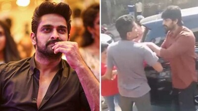 Naga Shaurya asked a man to say sorry to his girlfriend for slapping her in public. Naga Shaurya asked a man to say sorry to his girlfriend for slapping her in public.