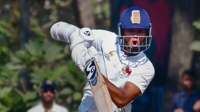 Rest of India’s Yashasvi Jaiswal cashed in on the batting conditions against the 2021-22 Ranji Trophy champions Madhya Pradesh (PTI) Rest of India’s Yashasvi Jaiswal cashed in on the batting conditions against the 2021-22 Ranji Trophy champions Madhya Pradesh (PTI)