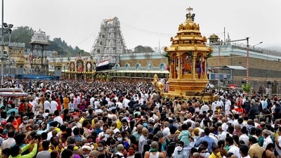 According to the minister, construction of 978 temples is taking place in full swing under the aegis of the Endowments Department (PTI) According to the minister, construction of 978 temples is taking place in full swing under the aegis of the Endowments Department (PTI)