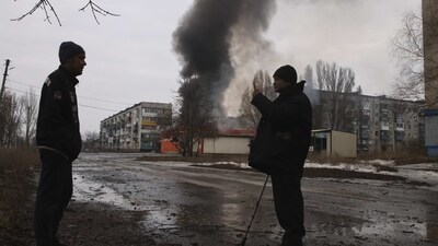 Russia-Ukraine War: A view of the town of Bakhmut, the site of the heaviest battles with the Russian troops, Donetsk region, Ukraine. (AP) Russia-Ukraine War: A view of the town of Bakhmut, the site of the heaviest battles with the Russian troops, Donetsk region, Ukraine. (AP)