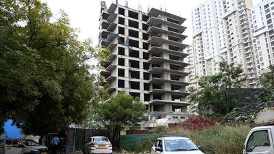 The authority sealed the tower at 11.30am on Tuesday in the presence of police and the group housing team. (Sunil Ghosh/HT Photo)
