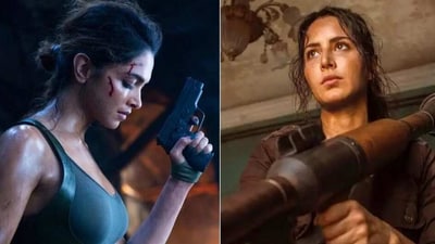 Deepika Padukone and Katrina Kaif are seen as Pakistani spies in Pathaan and Tiger.