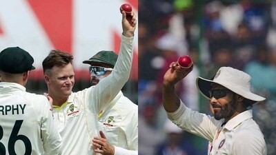 Kuhnemann took five wickets on Day 1 after which Jadeja took four (ANI/PTI) Kuhnemann took five wickets on Day 1 after which Jadeja took four (ANI/PTI)