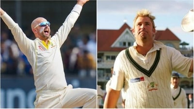 Nathan Lyon; Shane Warne (PTI/File) Nathan Lyon; Shane Warne (PTI/File)