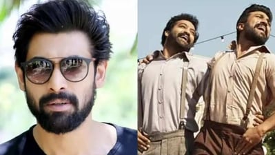 Rana Daggubati on the success of RRR. Rana Daggubati on the success of RRR.