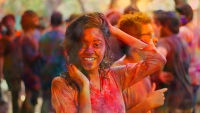 One of the lesser-known traditions during Holi is the "Lathmar Holi" celebrated in the town of Barsana, Uttar Pradesh, where women beat men with sticks and sing provocative songs in a mock battle. (Unsplash) One of the lesser-known traditions during Holi is the "Lathmar Holi" celebrated in the town of Barsana, Uttar Pradesh, where women beat men with sticks and sing provocative songs in a mock battle. (Unsplash)