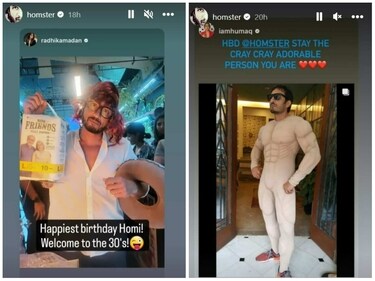 Radhika Madan and Huma Qureshi shared funny pics of Homi Adajania. Radhika Madan and Huma Qureshi shared funny pics of Homi Adajania.