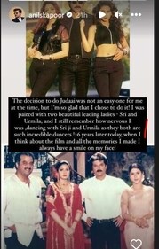 A glimpse of Anil Kapoor's post.