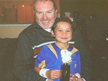 James McCabe with his father Patrick (Special arrangement) James McCabe with his father Patrick (Special arrangement)