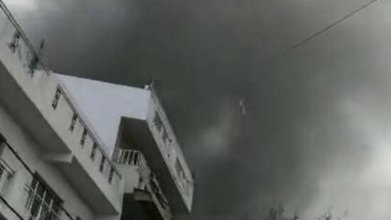 The fire was reported in a factory at Jaipur Golden Transport near Pul Bangash metro station.