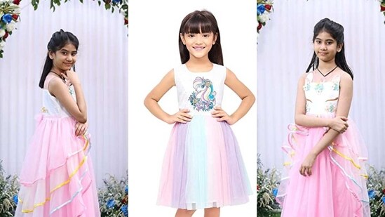 Party wear frocks are a must-have attire in girls' wardrobes.