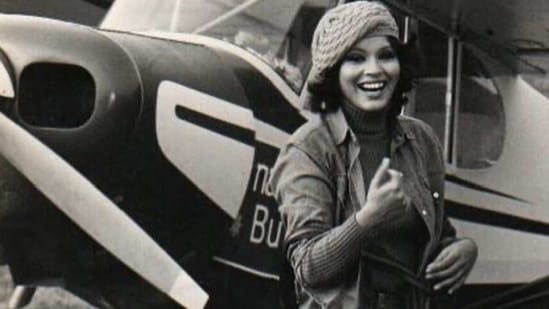 Zeenat Aman from Aashiq Hoon Baharon Ka shoot in Switzerland.