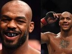 Jon Jones(left); Ciryl Gane Jon Jones(left); Ciryl Gane