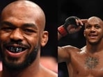 Jon Jones(left); Ciryl Gane Jon Jones(left); Ciryl Gane