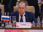 Russian Foreign Minister Sergei Lavrov attends the G20 foreign ministers' meeting in New Delhi, 