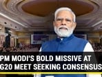 PM MODI'S BOLD MISSIVE AT G20 MEET SEEKING CONSENSUS PM MODI'S BOLD MISSIVE AT G20 MEET SEEKING CONSENSUS