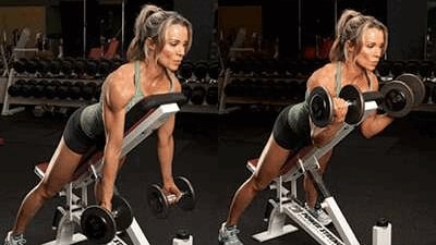 Incline Dumbbell Curl: This exercise is great for targeting the lower part of your biceps. Start by lying on an incline bench with your feet flat on the floor and a pair of dumbbells in your hands. Keeping your elbows close to your body, curl the dumbbells up until your forearms touch your biceps. Slowly lower the dumbbells back to the starting position. (pinterest)