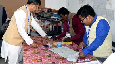 The BJP contested on 55 seats and its ally, IPFT, on six seats. But both allies had fielded candidates in the Ampinagar constituency in the Gomati district. (ANI) The BJP contested on 55 seats and its ally, IPFT, on six seats. But both allies had fielded candidates in the Ampinagar constituency in the Gomati district. (ANI)