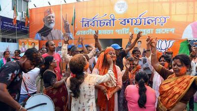 BJP leaders said the Prime Minister Narendra Modi was the face of the assembly elections. (ANI Photo) BJP leaders said the Prime Minister Narendra Modi was the face of the assembly elections. (ANI Photo)