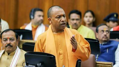 Chief minister Yogi Adityanath speaking in the state legislative council in Lucknow on Thursday. (PTI PHOTO VIA CMO (UP)) Chief minister Yogi Adityanath speaking in the state legislative council in Lucknow on Thursday. (PTI PHOTO VIA CMO (UP))