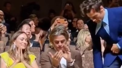 Chris Pine and Harry Styles at the Venice Film Festival.