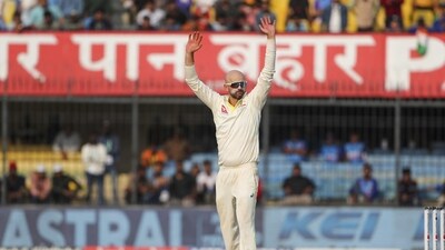 Australia's Nathan Lyon acknowledges the crowd after taking eight wickets (AP) Australia's Nathan Lyon acknowledges the crowd after taking eight wickets (AP)